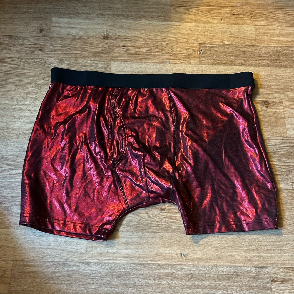 Intimo Shiny Red Boxer Briefs